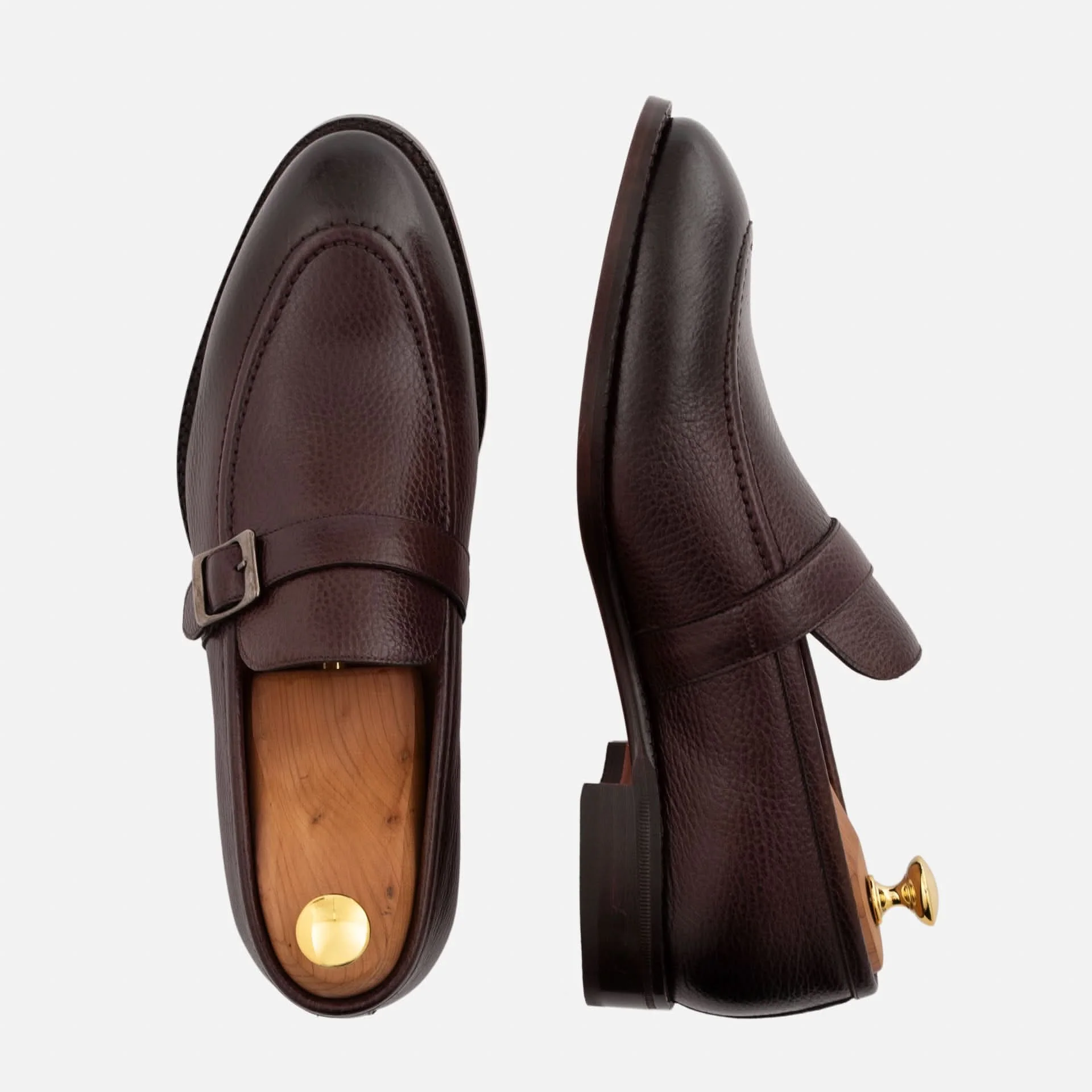 Archie Belted Loafer - Men’s  Pebbled Leather - Image 10