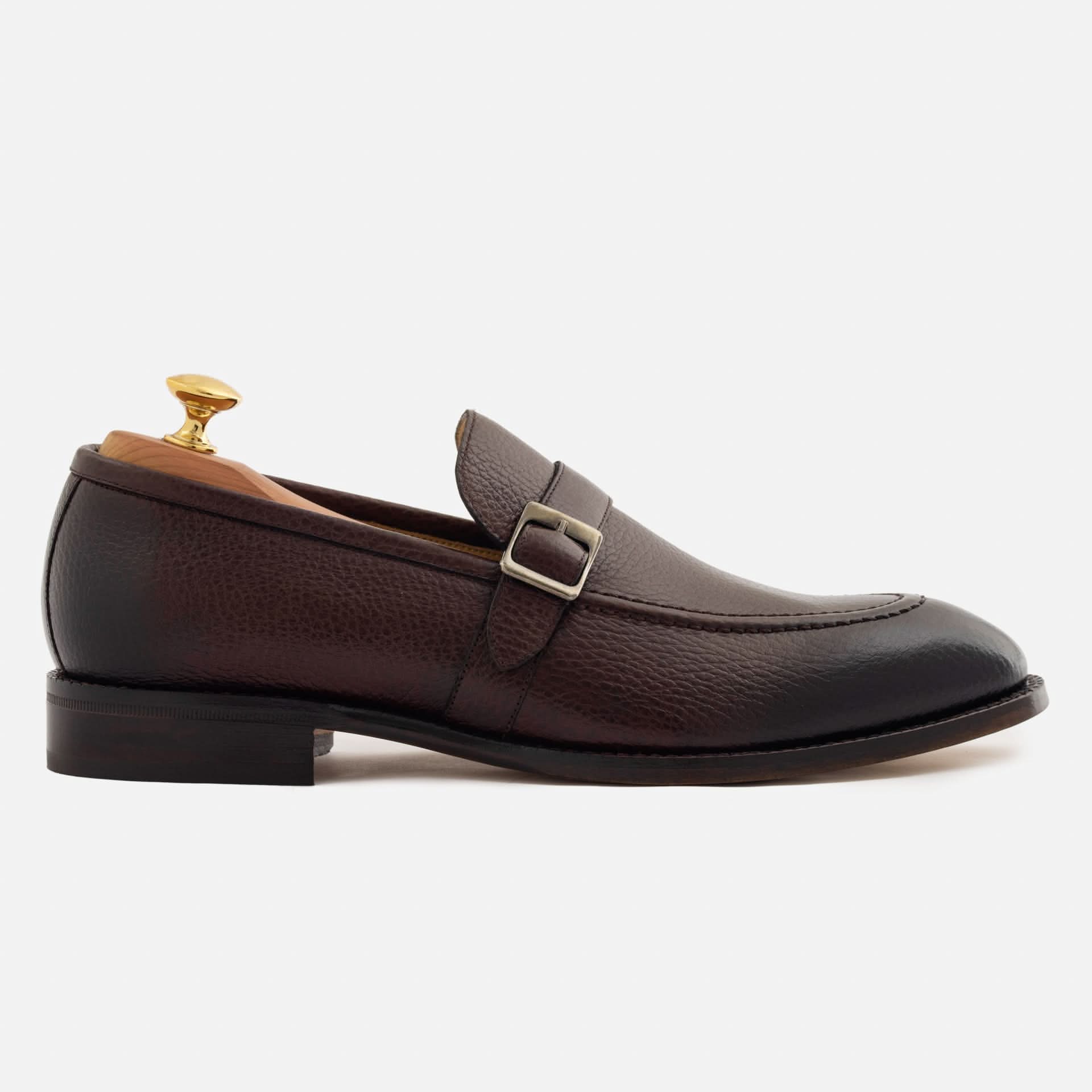 Archie Belted Loafer - Men’s  Pebbled Leather - Image 8