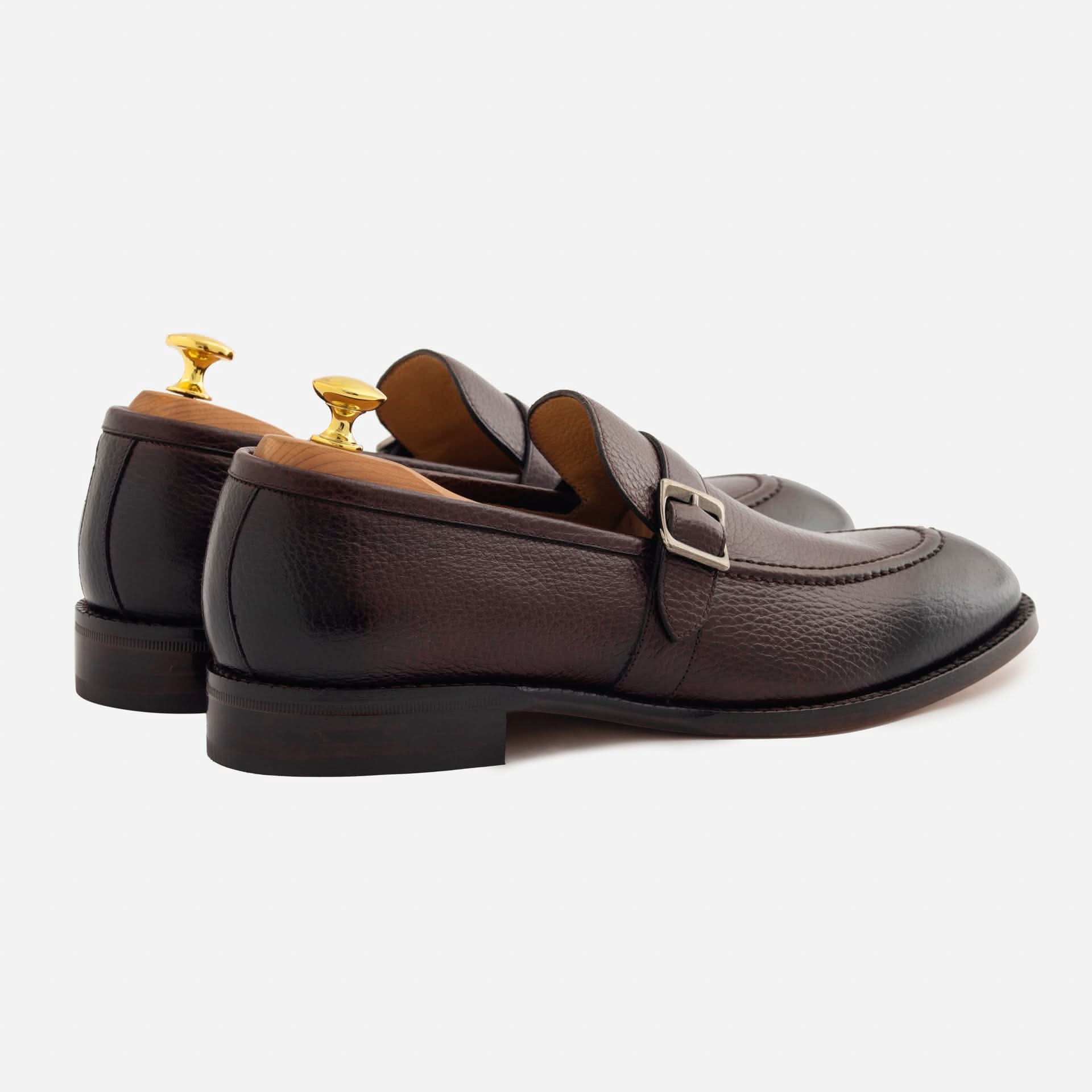 Archie Belted Loafer - Men’s  Pebbled Leather - Image 9