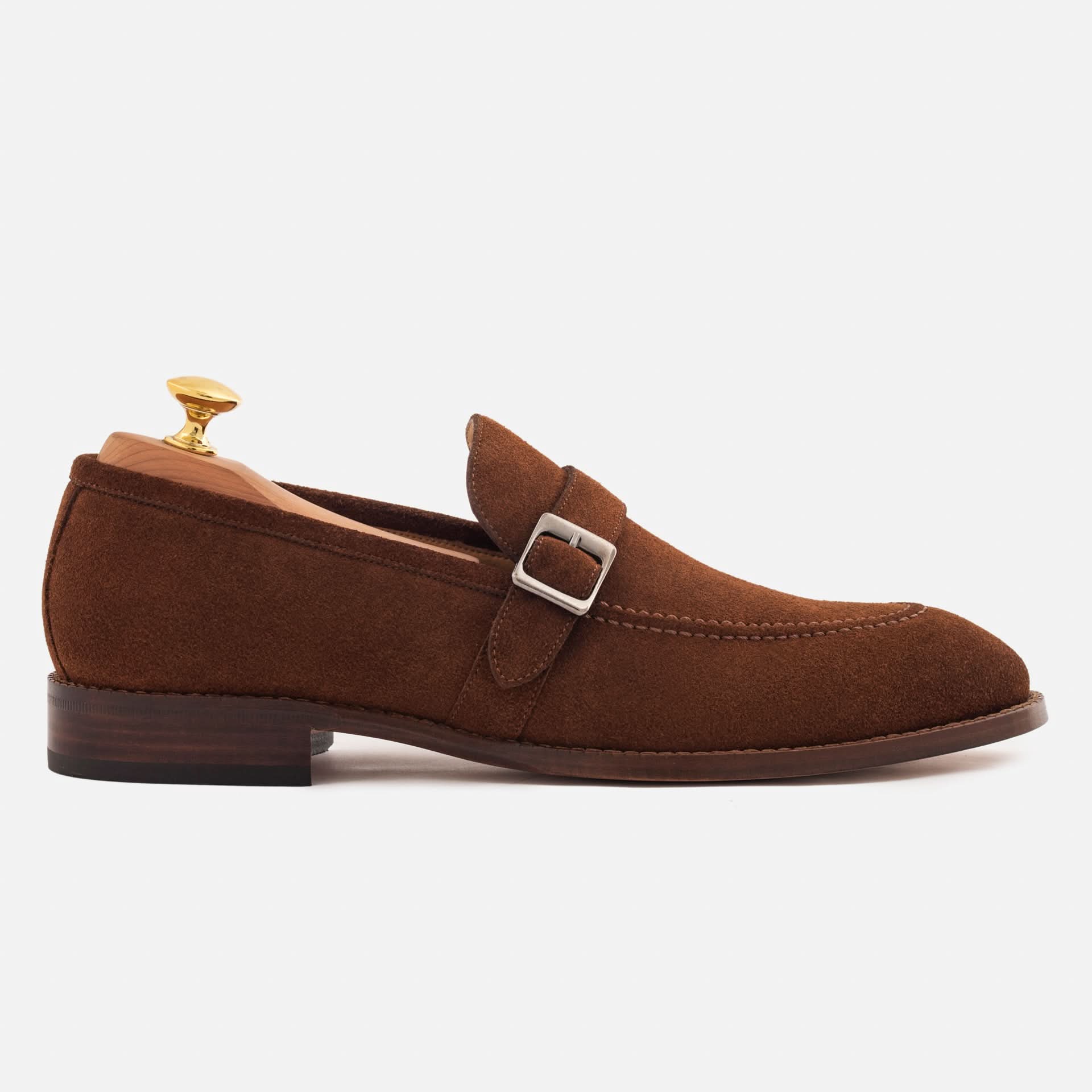 Archie Belted Loafer - Men’s Water-Repellent Suede - Image 8