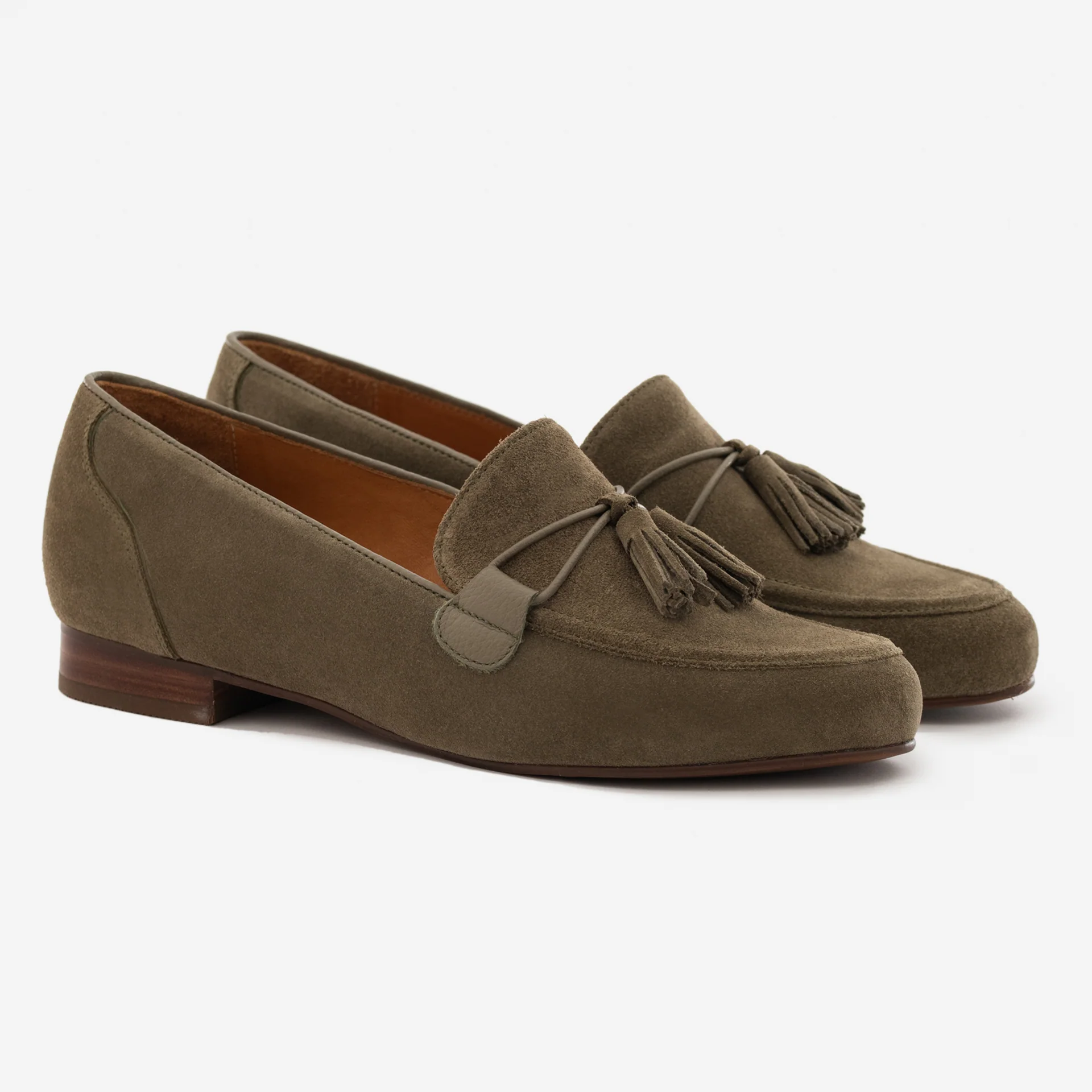 Julia Loafers - Water Repellent Suede & Full Grain Leather - Women's - Image 11